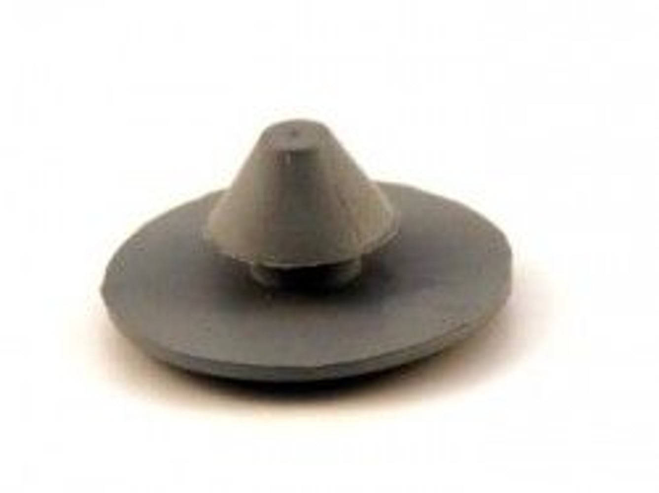 Gummiknopf Teppich grau