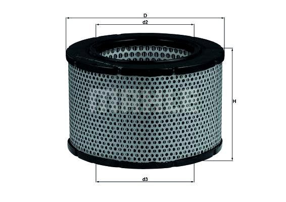 Mahle Luftfiltereinsatz Volvo 1800 1970–1973