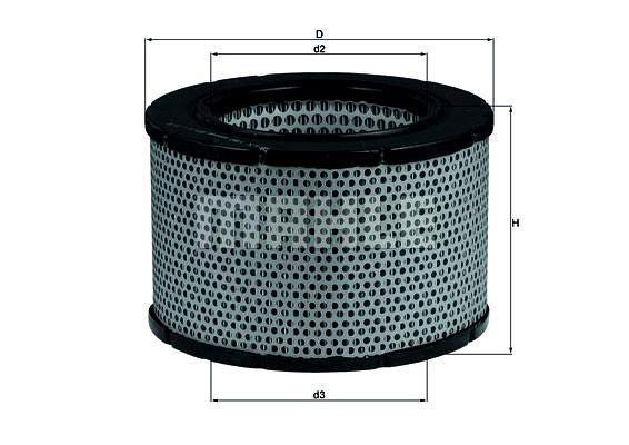 Mahle Luftfiltereinsatz Volvo 1800 1970–1973