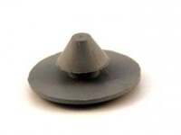 Gummiknopf Teppich grau