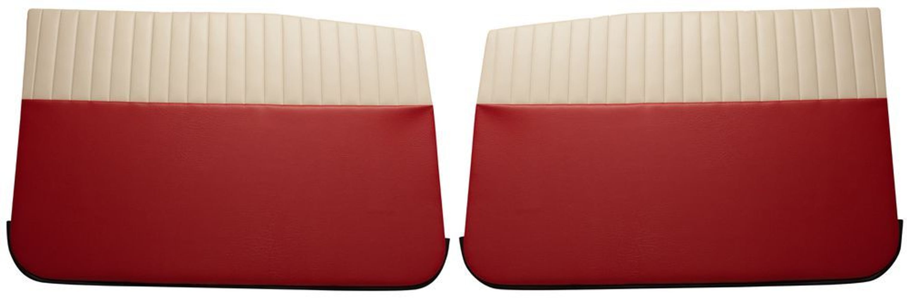 Vordere Türverkleidungen für Volvo Amazon 4-Türer 1959-60, USA, rot/beige