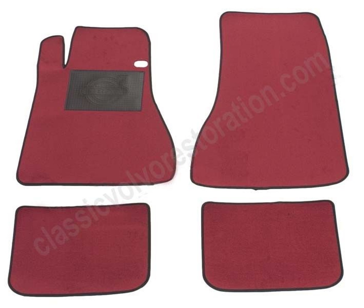 Fußmattensatz Zubehör rot Textil