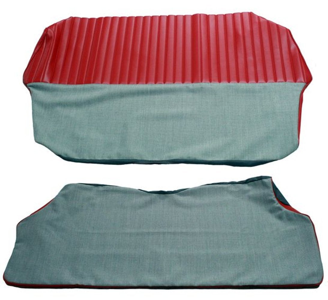 Bezug Rücksitz rot/grau Alt.1