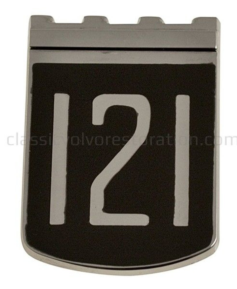Emblem „121“ für Volvo Amazon 1965-70 — bild 2 av 2