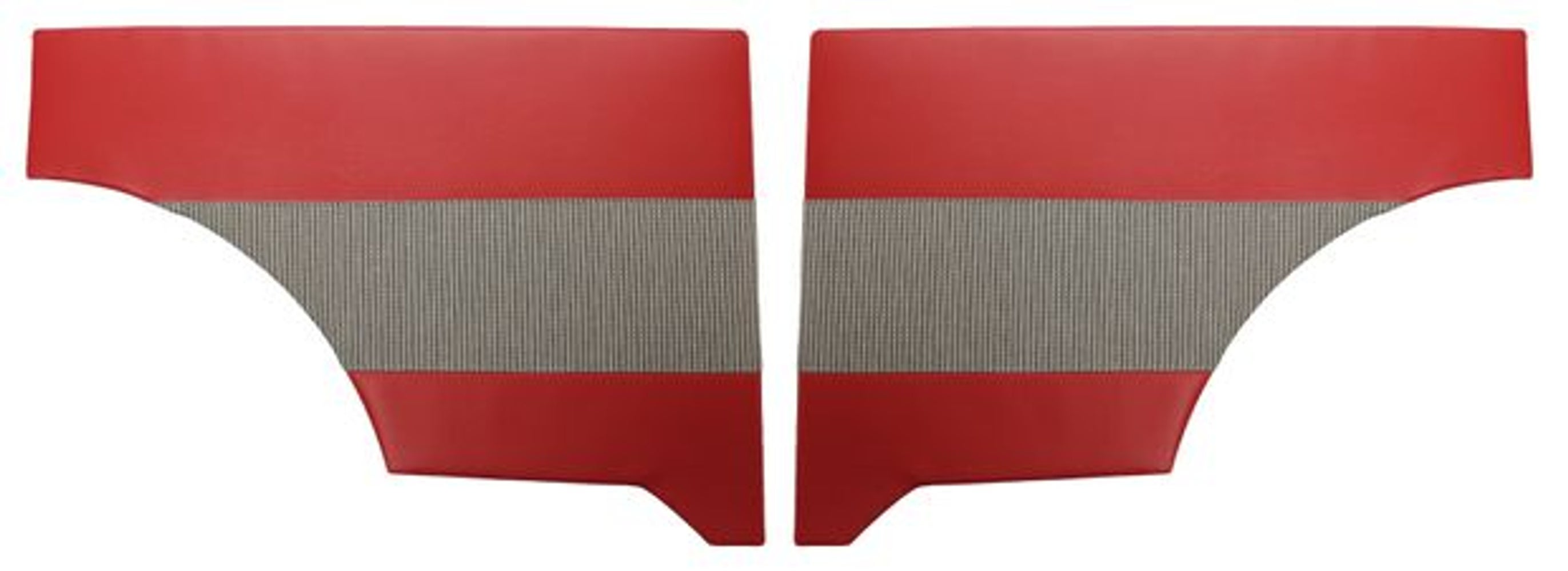 Verkleidung hinten für Volvo Duett 1958-62 rot/grau