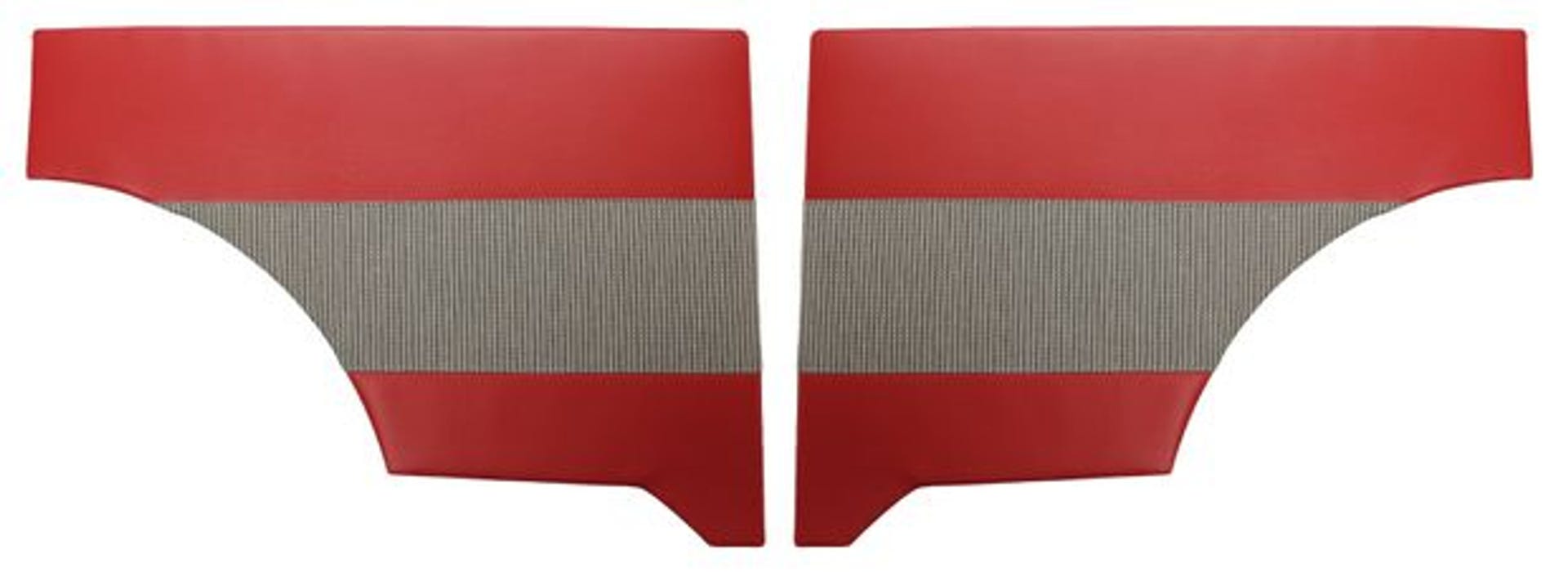 Verkleidung hinten für Volvo Duett 1958-62 rot/grau