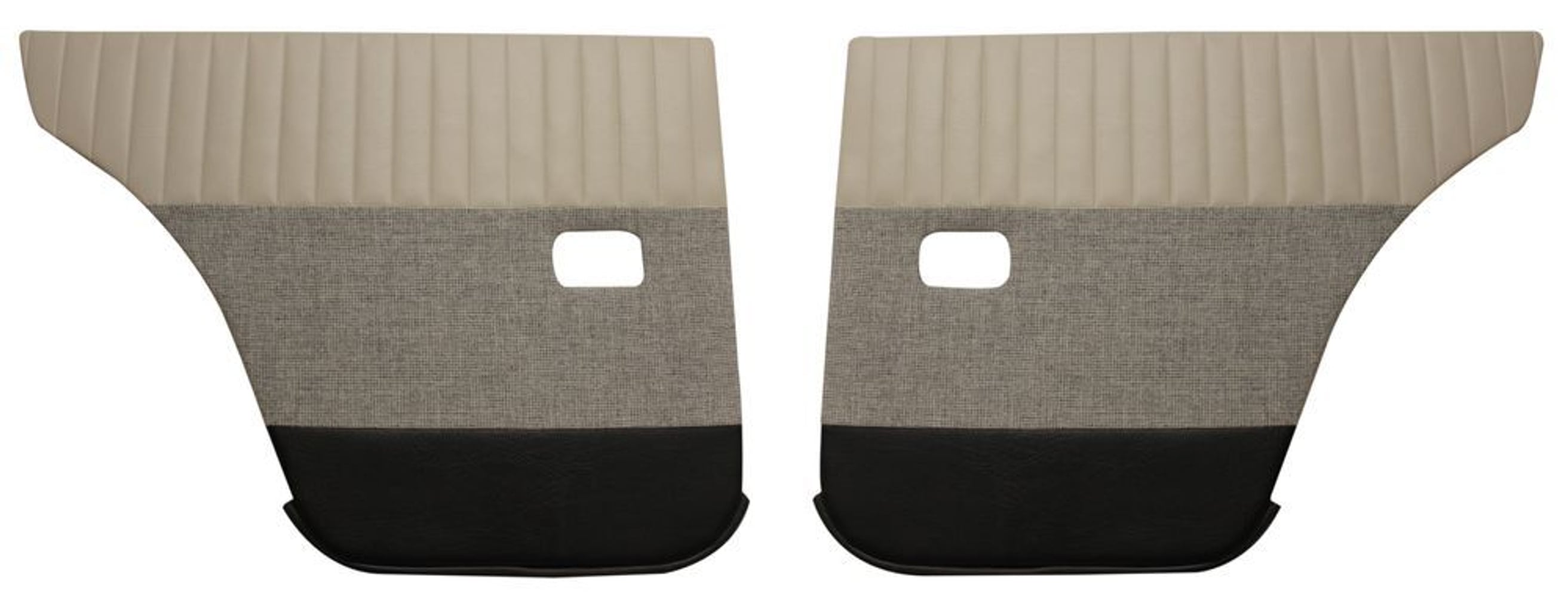 Hintere Türverkleidungen für Volvo Amazon 4d 1959-60, beige/grau/schwarz