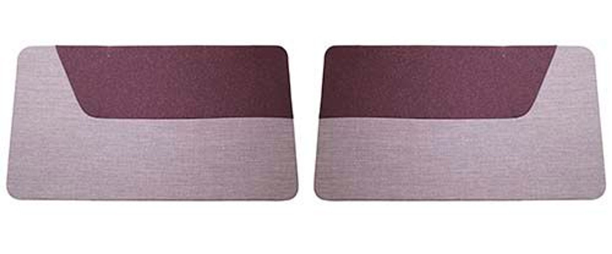 Türverkleidung rot/grau Stoff