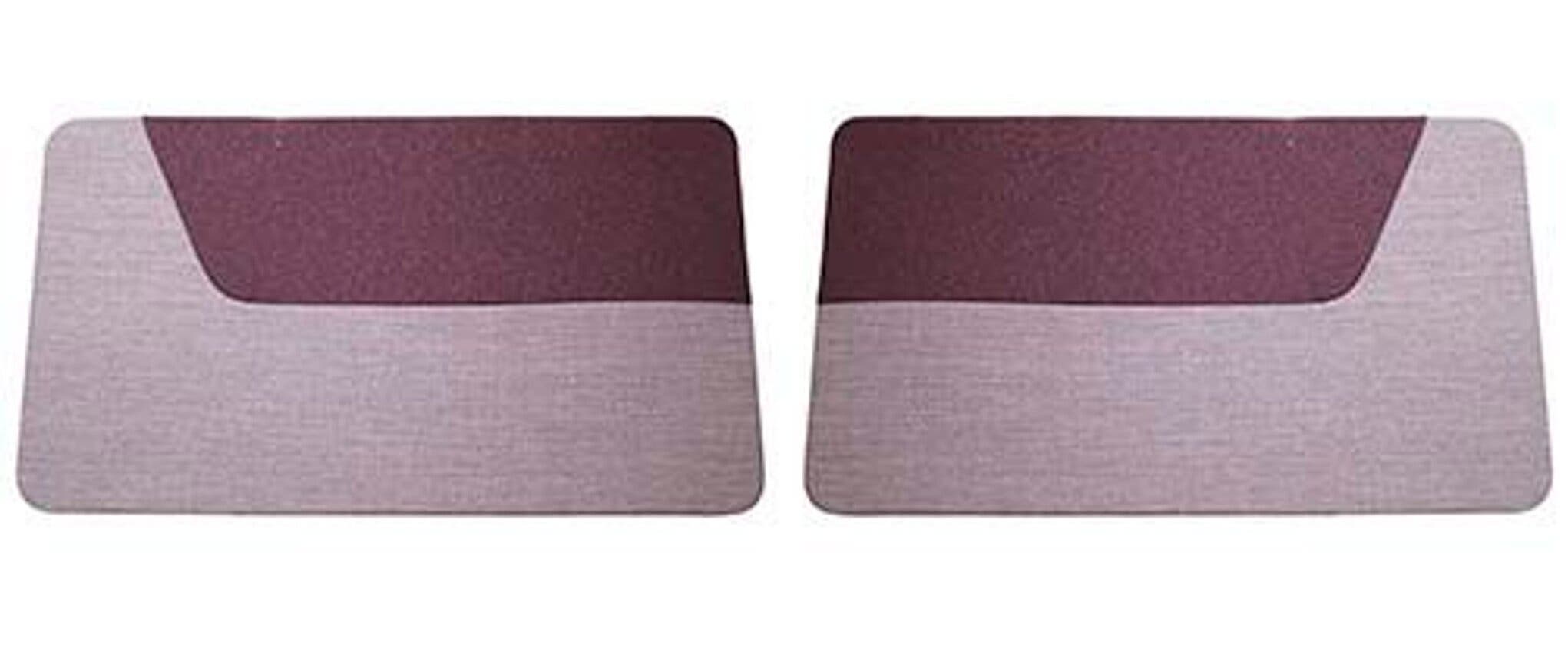 Türverkleidung rot/grau Stoff