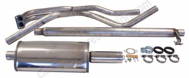 Auspuffanlage für Volvo Amazon Kombi, Baujahre 1967-69, 2" Sport, Edelstahl