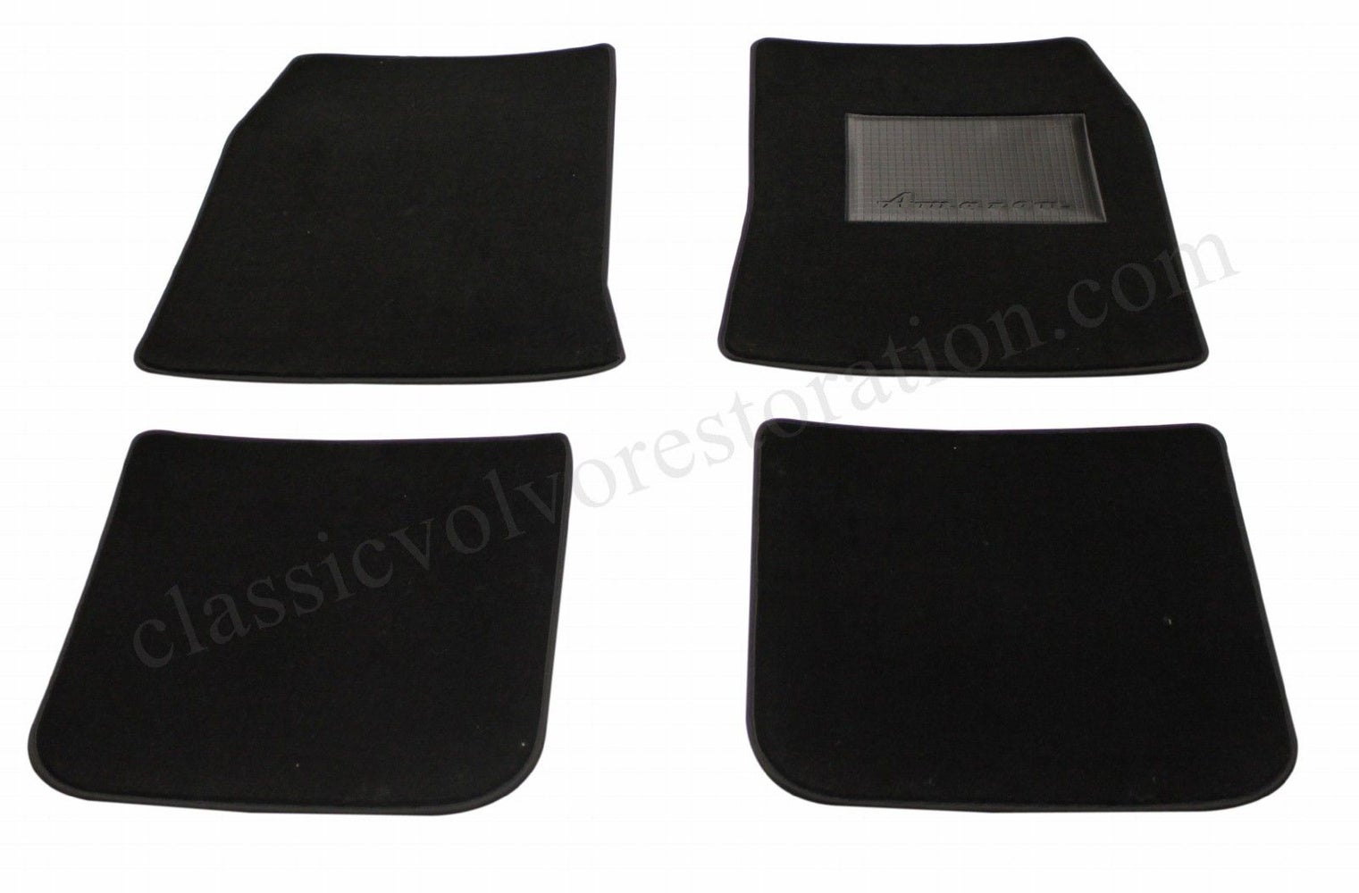 Teppichset Zubehör für Volvo Amazon 1962-70, schwarzes Textil (Rechtslenker) — bild 1 av 2
