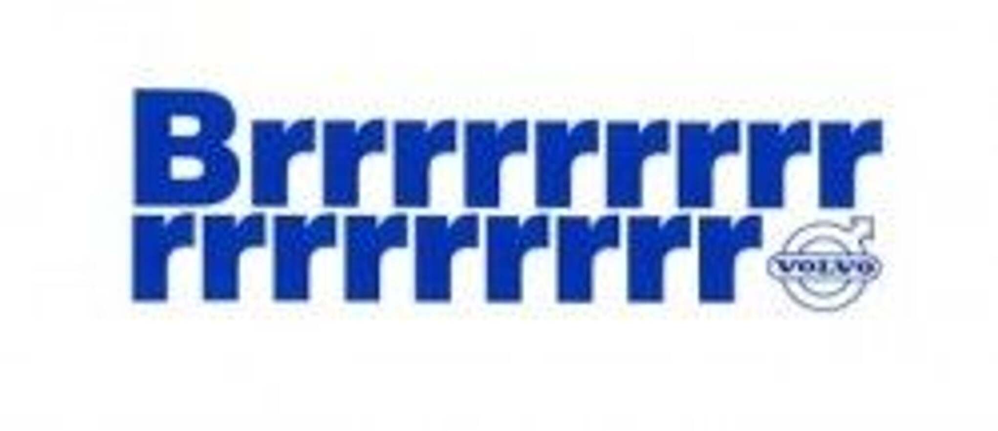 Aufkleber Volvo-Klimaanlage Brrrrr...