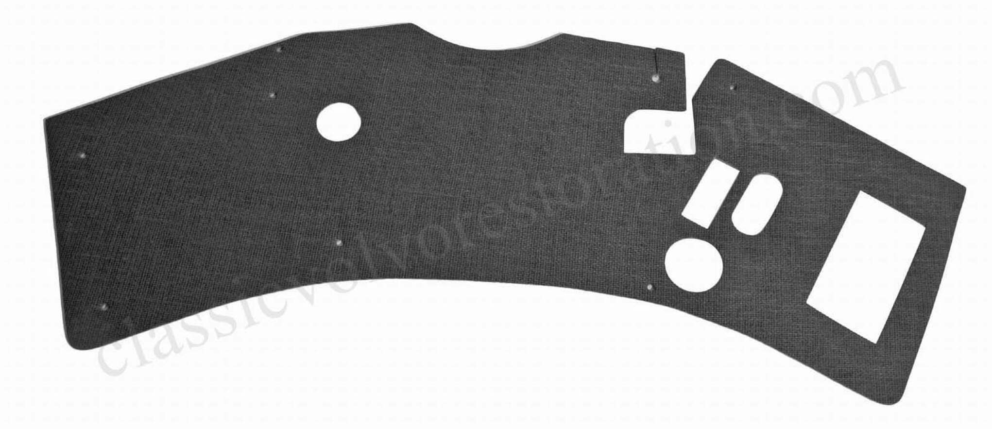 Stirnwandteppich Volvo PV/Duett 1965- schwarz