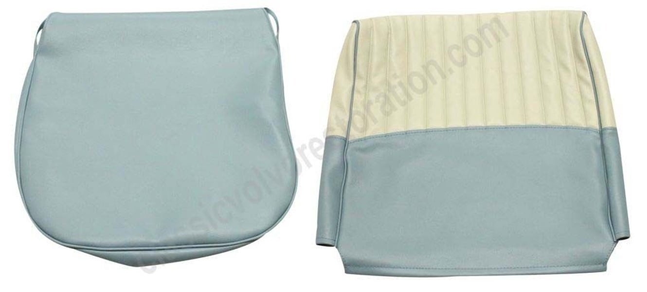 Bezug Vordersitz US blau/beige