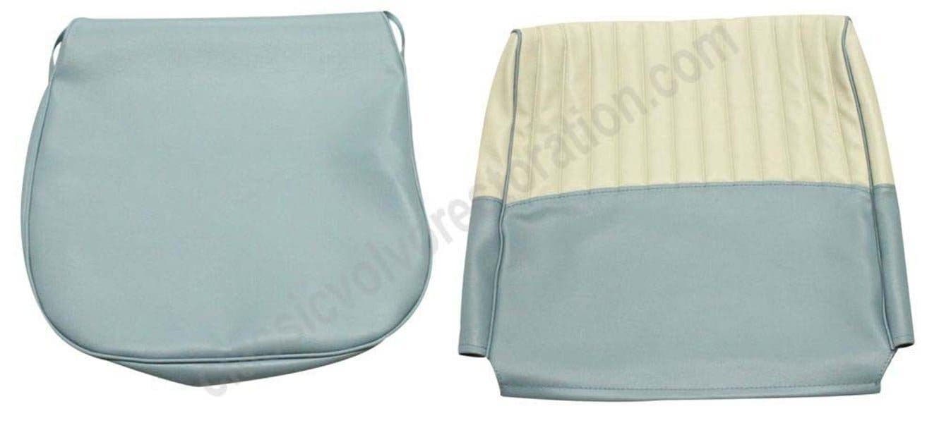 Bezug Vordersitz US blau/beige