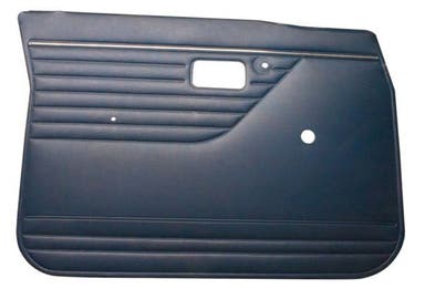 Türverkleidung vorne links für Volvo 144, 145, Baujahr 1970, blau.