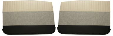 Vordere Türverkleidungen für Volvo Amazon 4-Türer 1959-60, beige/grau/schwarz
