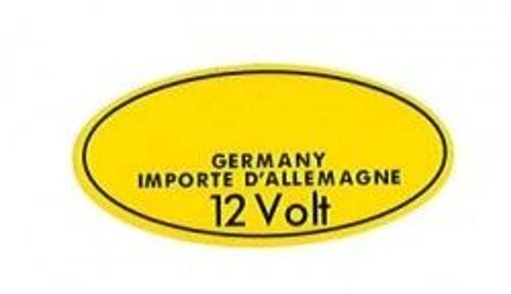 Aufkleber Zündspule Bosch 12v