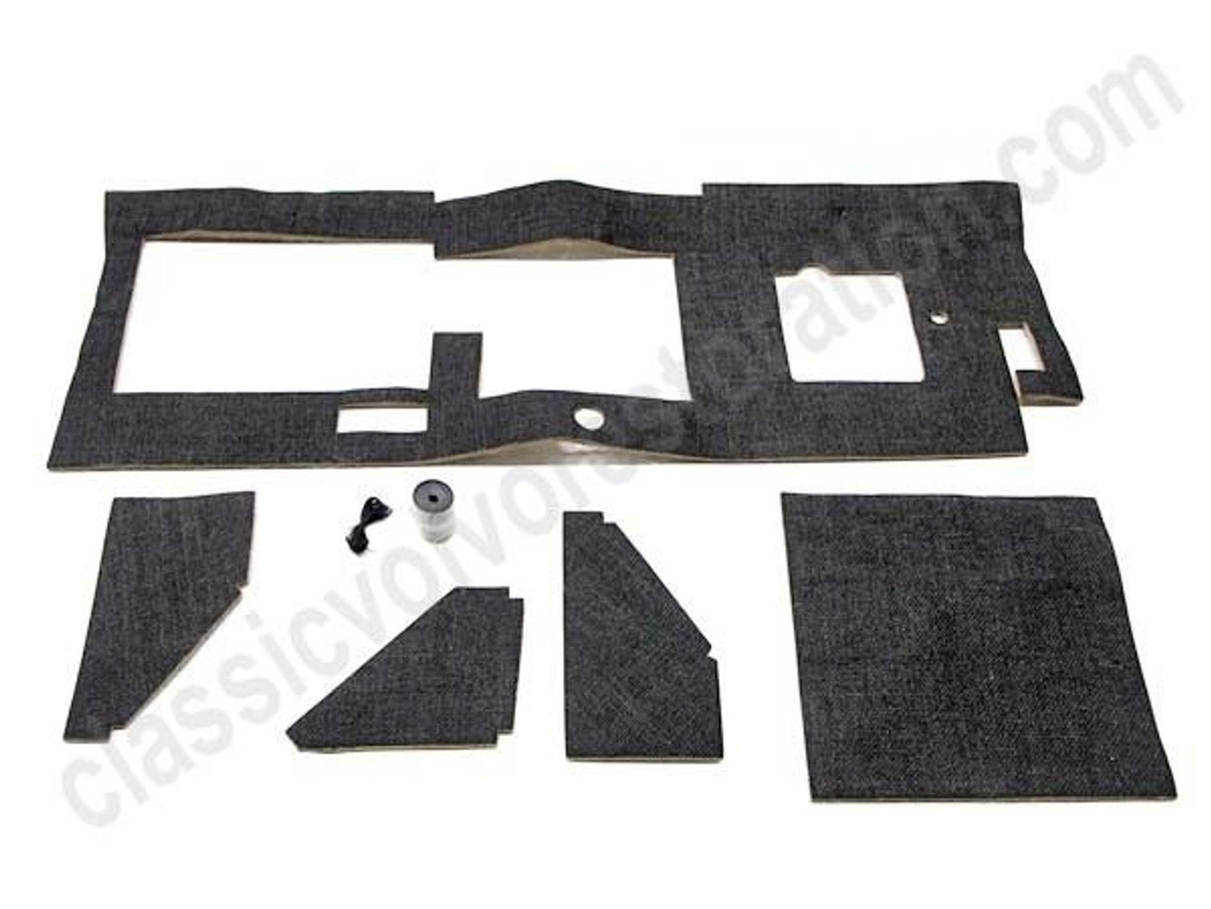 Spritzwandmatte Volvo P1800 1964–1973 Schwarz