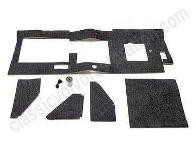 Spritzwandmatte Volvo P1800 1964–1973 Schwarz