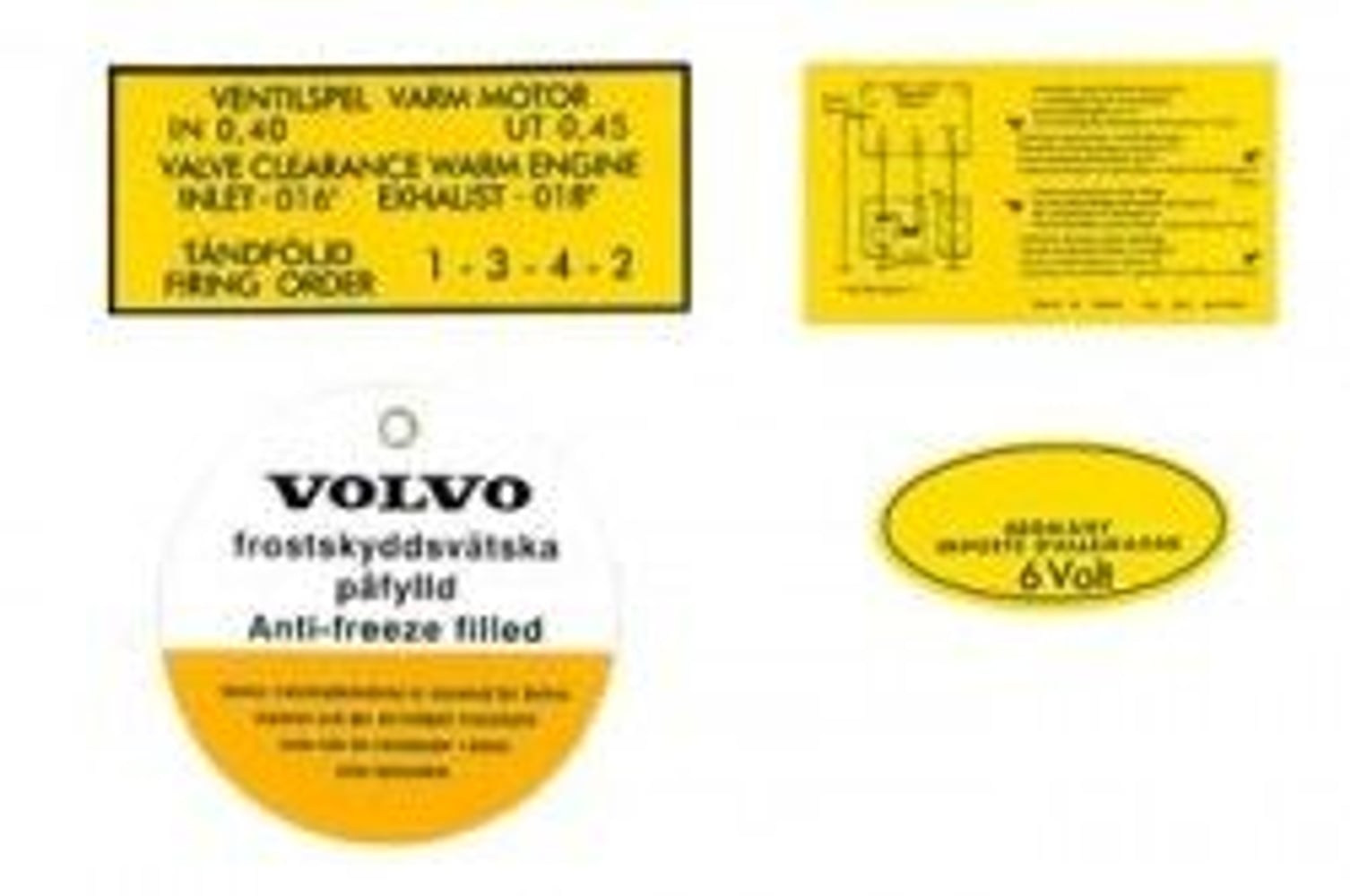 Aufklebersatz für Volvo B16A
