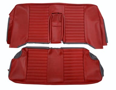 Rücksitzbezug-Set für Volvo Amazon 2-Türer, Baujahre 1965–68, leuchtend rot