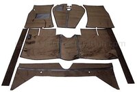 Fußmattensatz braun Textil