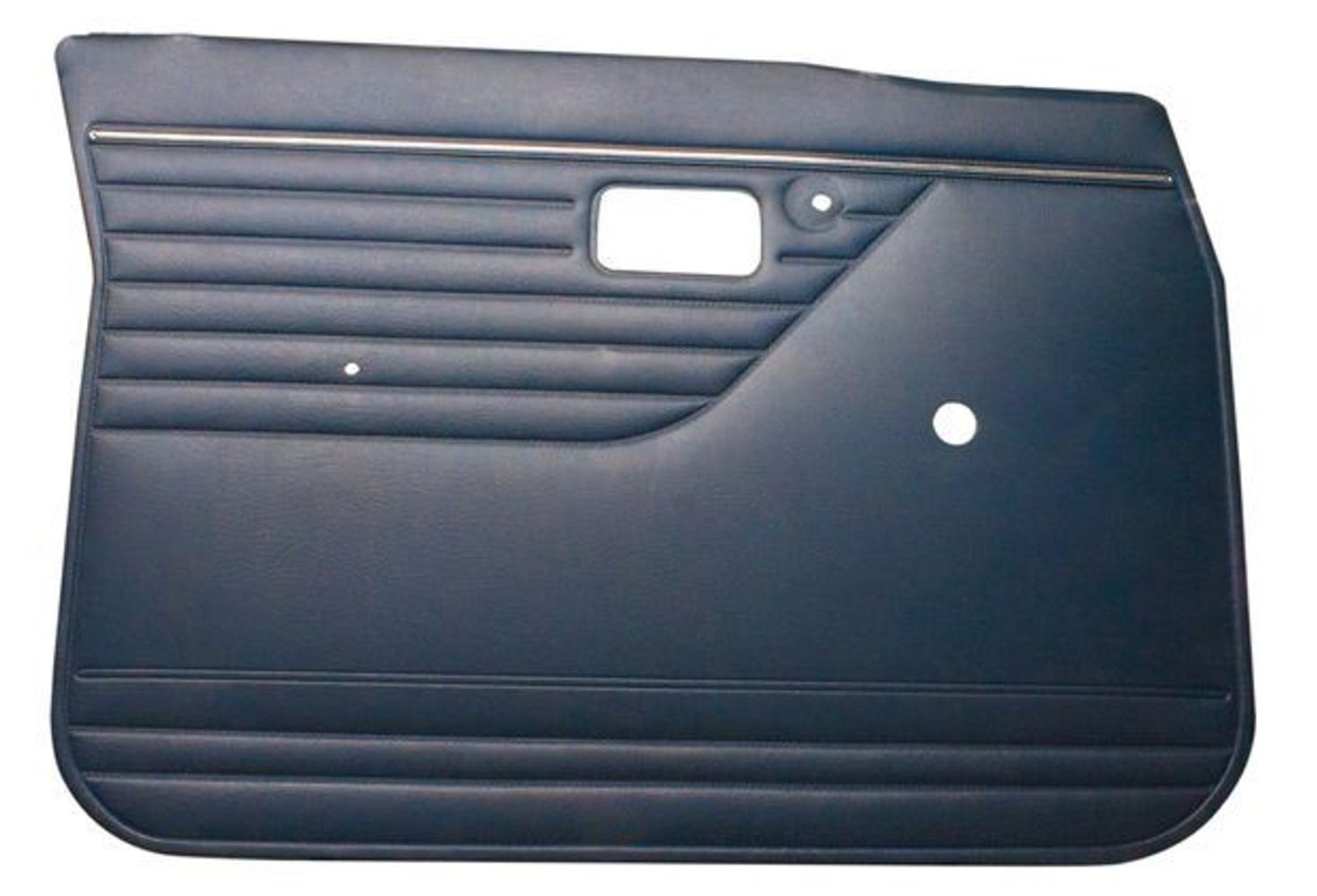 Türverkleidung vorne links für Volvo 144, 145, Baujahr 1970, blau.