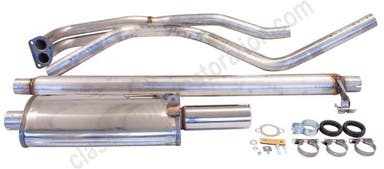 Auspuffanlage für Volvo Amazon, Baujahre 1967-70, 2" Sport, Edelstahl