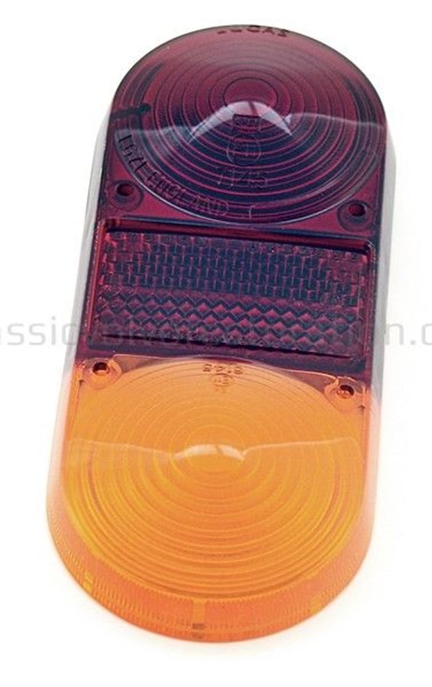 Rücklichtglas für Volvo 1800 gelb/rot
