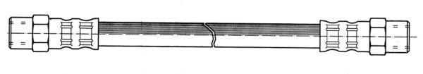 Vorderer Bremsschlauch für Volvo 240, 245, 260, 262, 265, 740, 760, 780, 940, 960, S90, V90, V90 1979-99 — bild 2 av 2