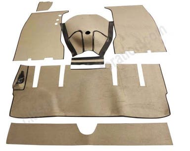 Teppichsatz für Volvo 1800 (1961–62), grau-beiger Textil mit Filz