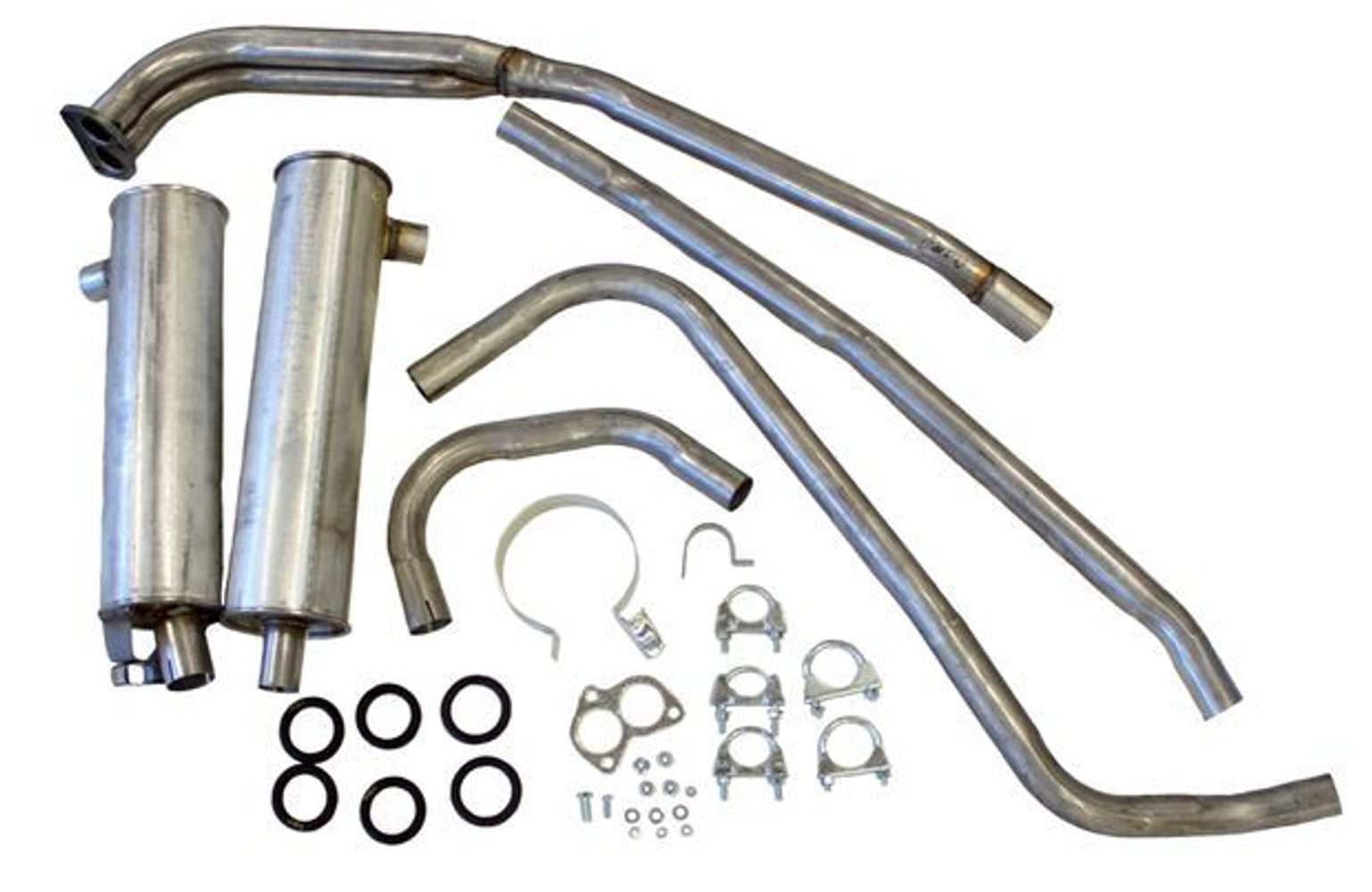 Auspuffanlage für Volvo 140, Baujahre 1967-73, B18A, B18B, B18D, B20A, B20B, B20D