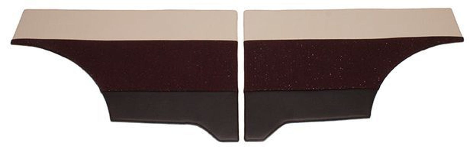 Heckverkleidung für Volvo Duett 1958-60, rot/beige/schwarz