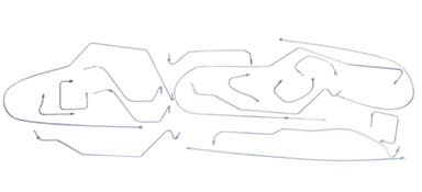 Bremsleitungssatz für Volvo 140 1971 - Anfang 1973, VST