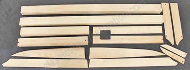 Laderaum mit Holzlatten für Volvo Duett