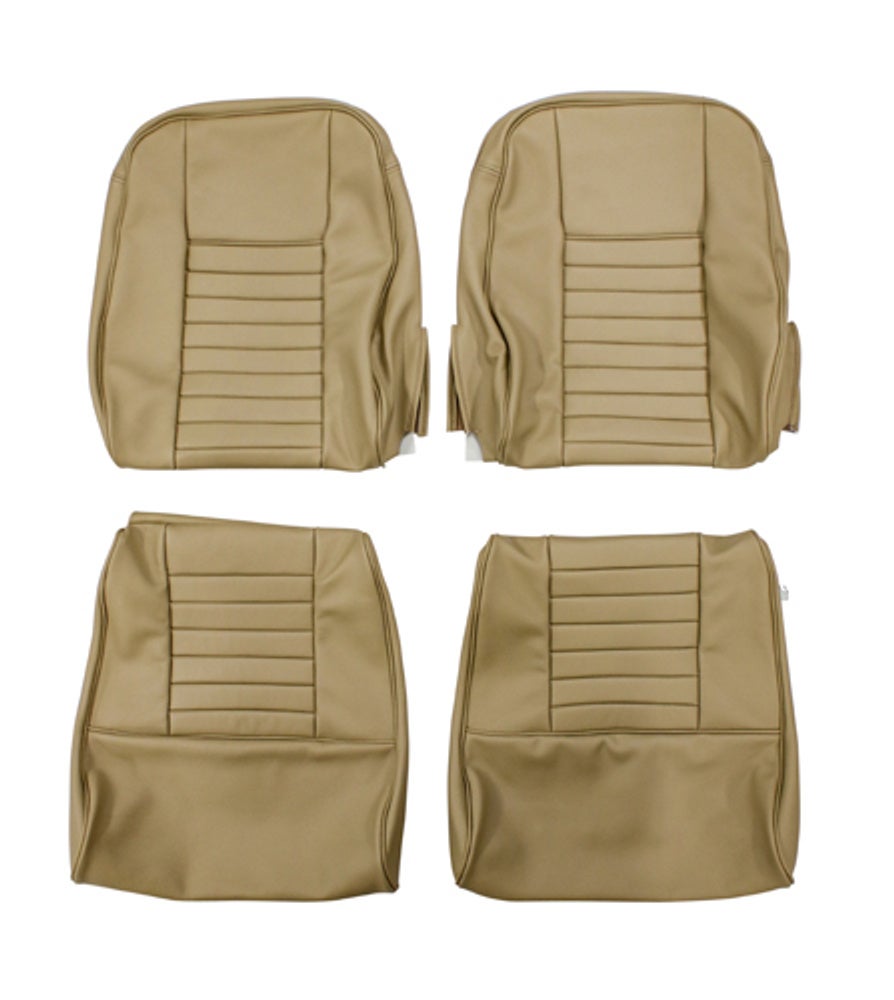 Vordersitzbezüge für Volvo 1800, 1800E, 1800ES, beige/braun