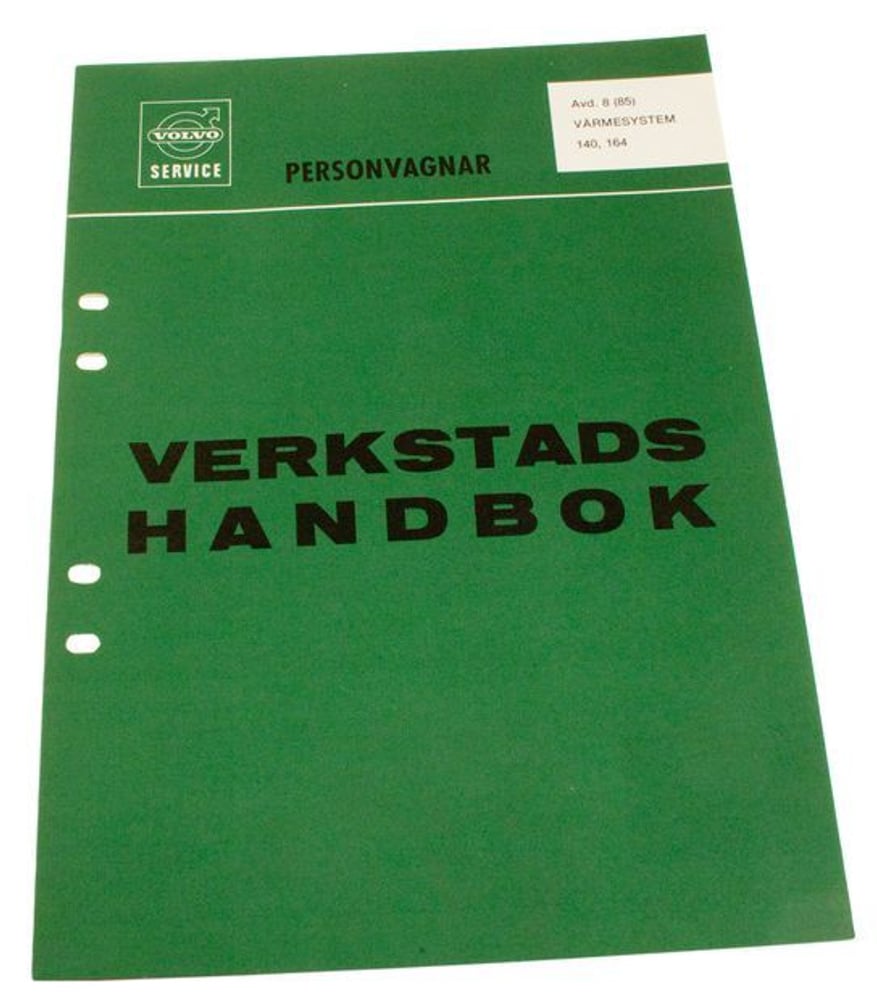 Werkstatthandbuch Heizungssystem für Volvo 140, 164 (Schwedisch)