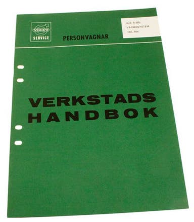 Werkstatthandbuch Heizungssystem für Volvo 140, 164 (Schwedisch)