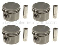 Kolbensatz (4-teilig) mit Kolbenringen für Volvo B19, B20, B30 1974- 0,015" — bild 2 av 2