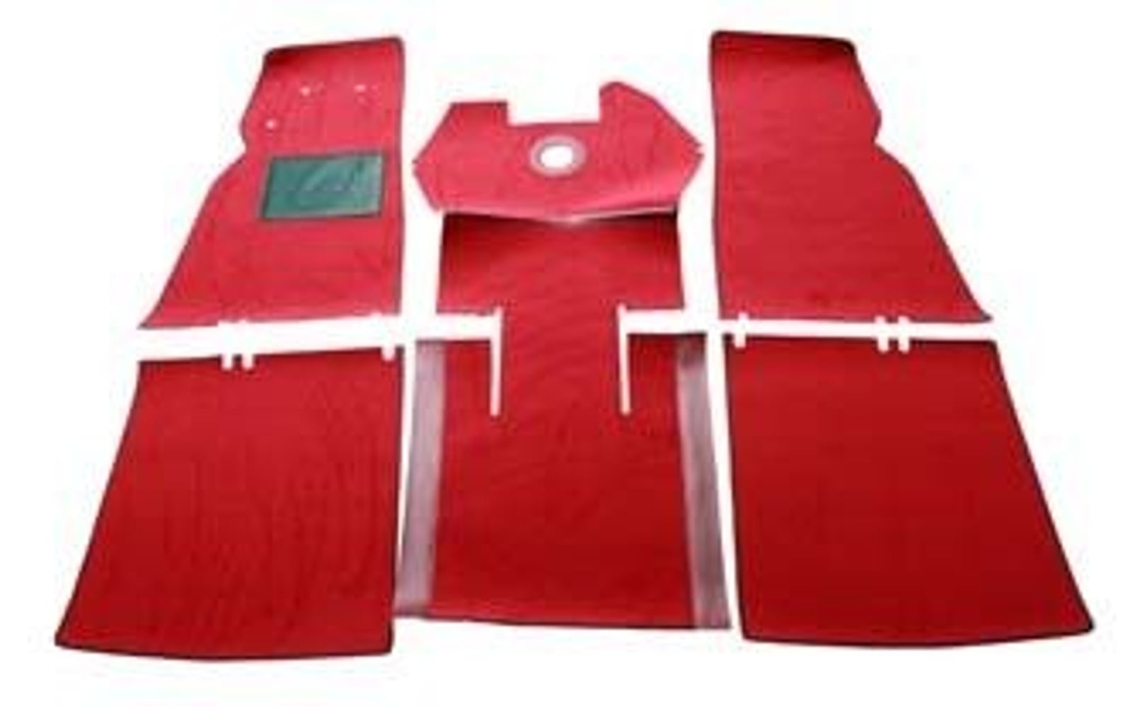 Teppichset für Volvo Duett 210, rotes Textil
