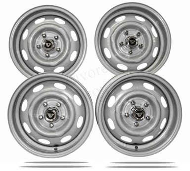 Volvo PV/Amazon/1800 Radsatz 5,5" mit Zubehör