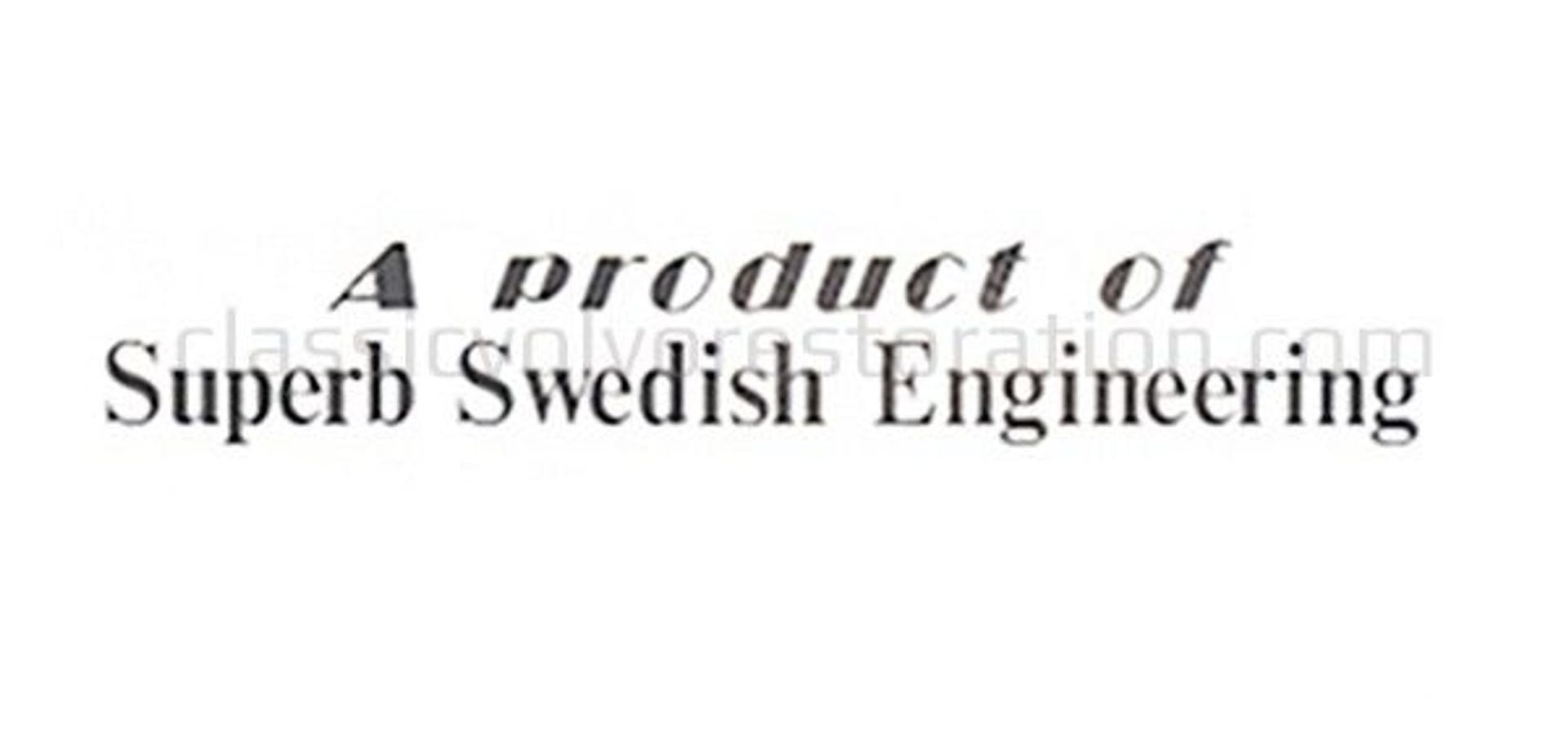 Aufkleber „Ein Produkt von Volvo SUPERB...“ — bild 2 av 2