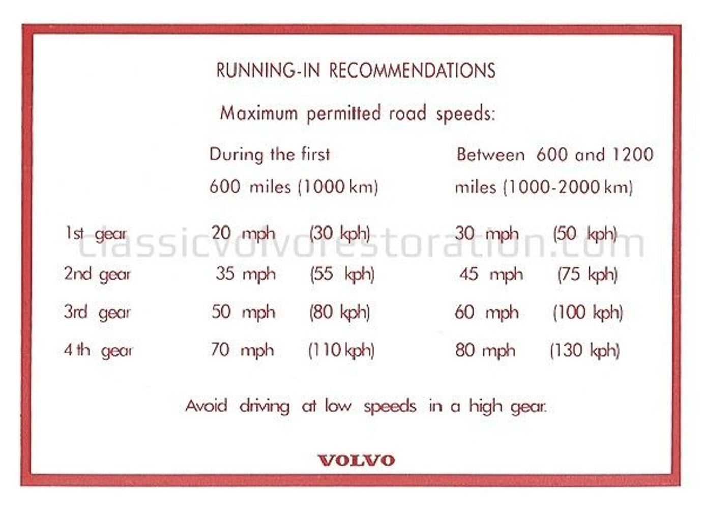 Aufkleber-Einlauf für Volvo Amazon, 140 — bild 2 av 2