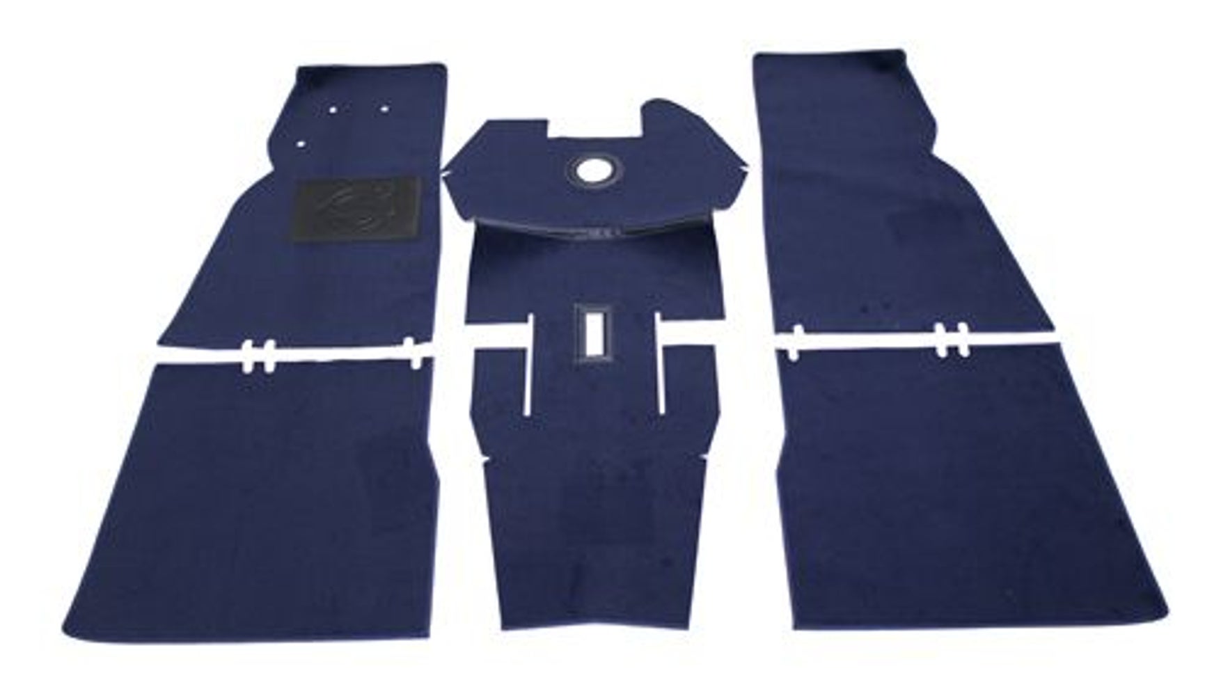 Teppichset für Volvo Duett, blauer Textil