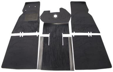 Teppichsatz für Volvo PV444, schwarzes Textil