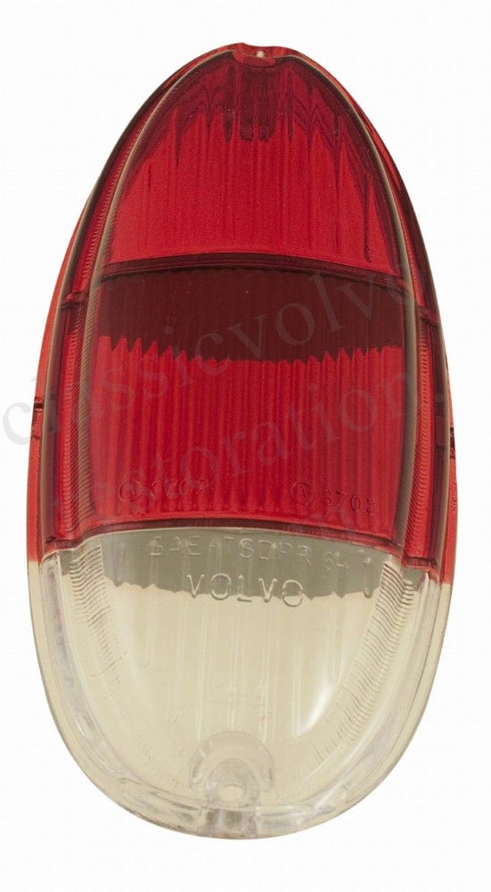 Rücklichtglas für Volvo Amazon ab 1963, US-Modell, rot/rot/weiß