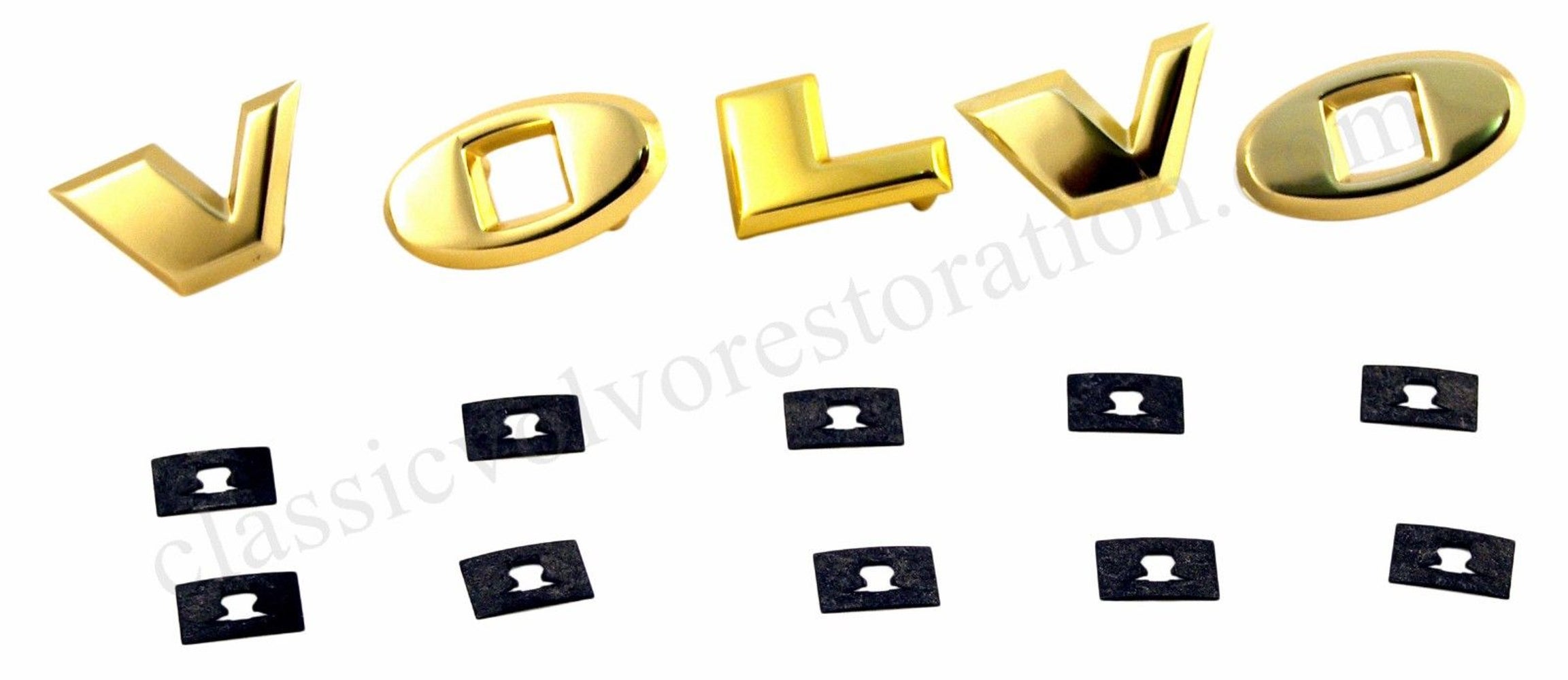 Briefkastensatz für Volvo Amazon 1957-66, gold