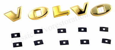 Briefkastensatz für Volvo Amazon 1957-66, gold