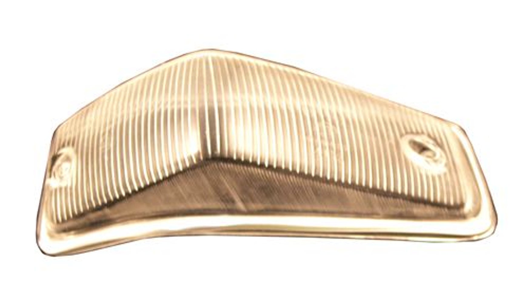 Blinkerglas weiß m/Rahmen re.